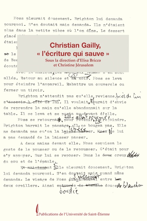 ebook cover of Christian Gailly, « l´écriture qui sauve », by