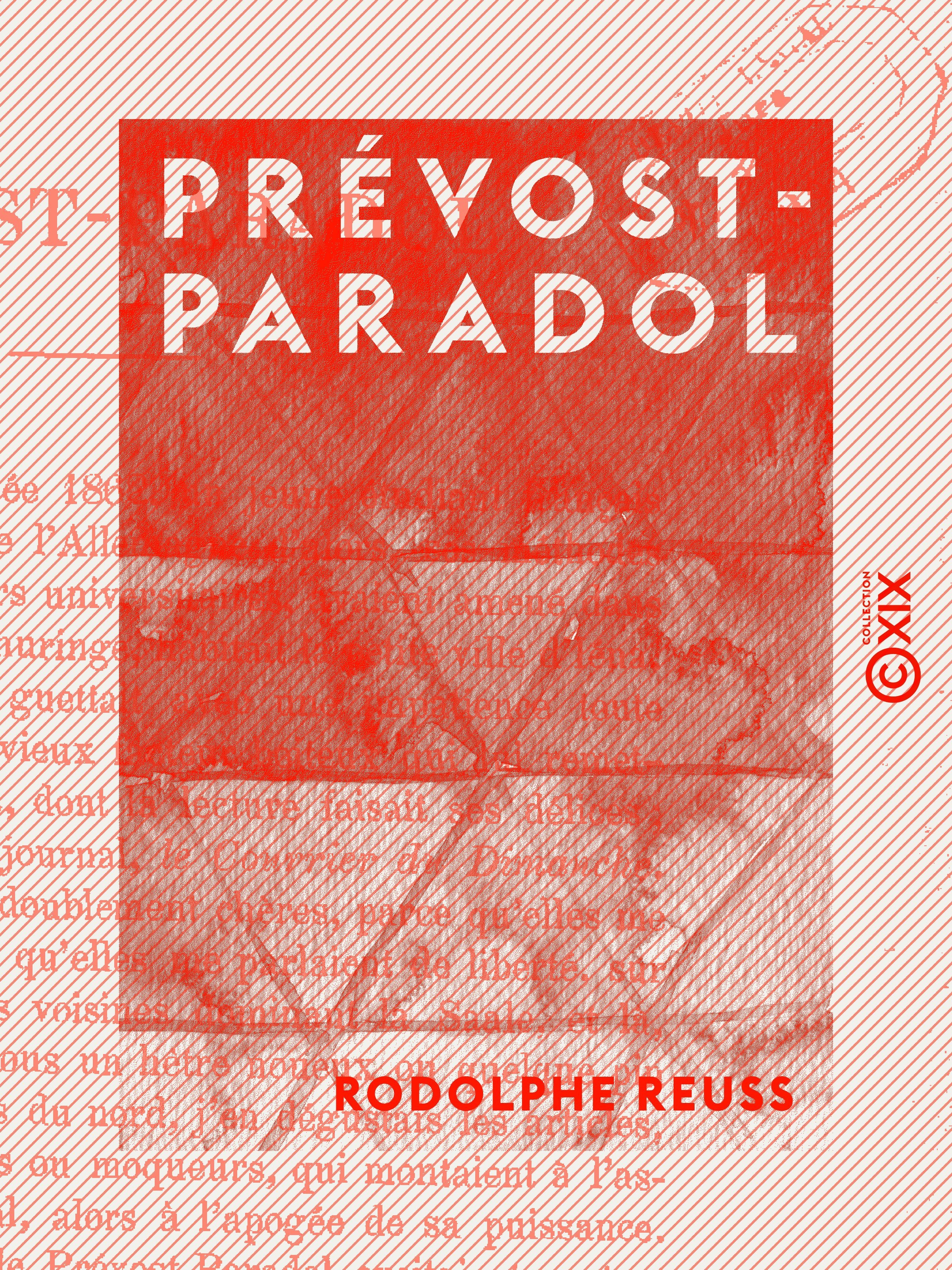 Couverture ebook de Prévost-Paradol, de Rodolphe Reuss