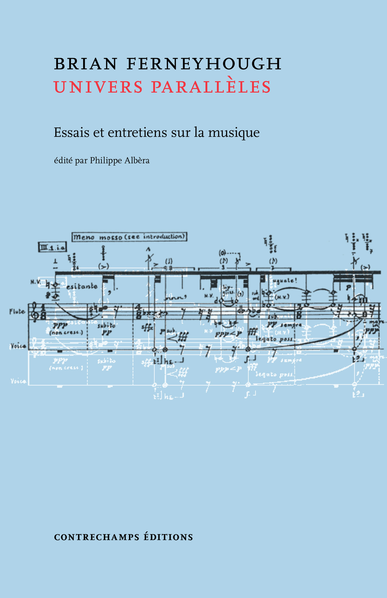 Couverture ebook de Univers parallèles, de Brian Ferneyhough