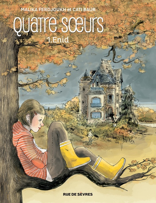 Couverture ebook de Quatre soeurs - Tome 1 - Enid, de Malika Ferdjoukh, Cati Baur