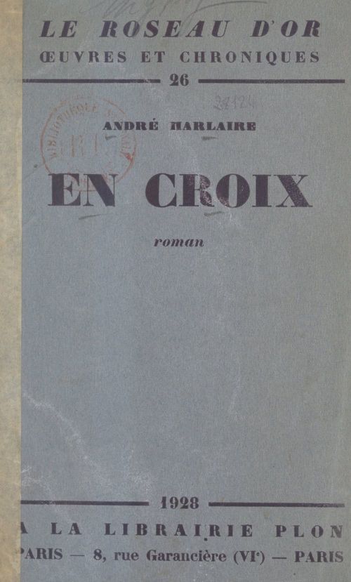 Couverture ebook de En croix, de Andre Harlaire