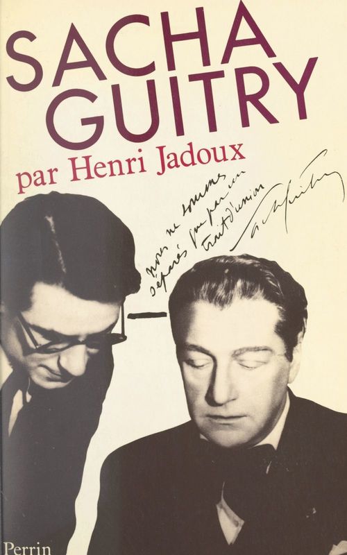 ebook cover of Sacha Guitry, by Henri Jadoux