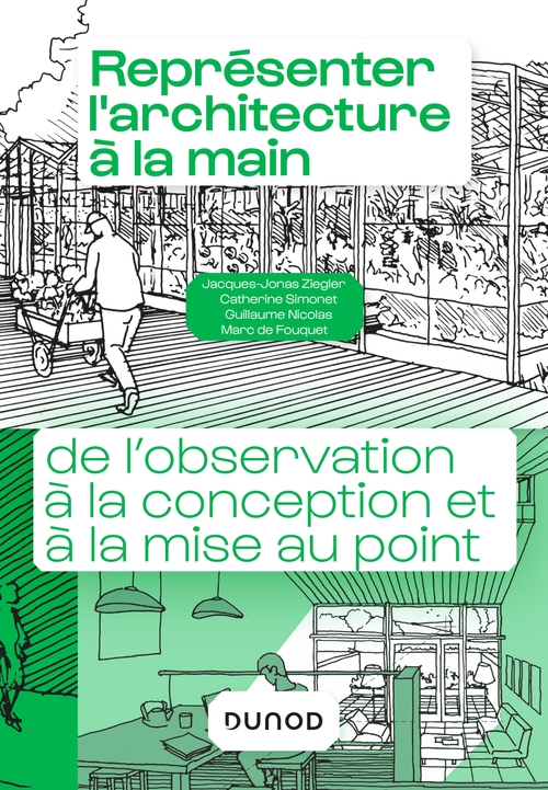 Couverture ebook de Représenter l'architecture, de Jacques-Jonas Ziegler, Catherine Simonet, Guillaume Nicolas, Marc de Fouquet