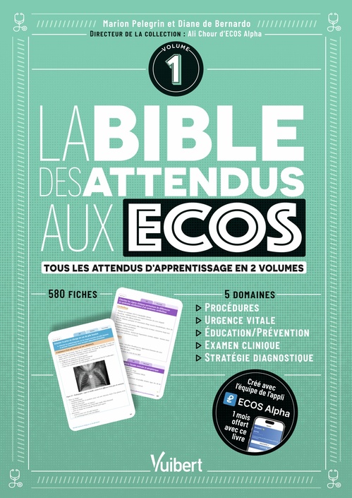 ebook cover of La bible des attendus aux ECOS volume 1, by Marion Pelegrin, Diane  DE BERNARDO