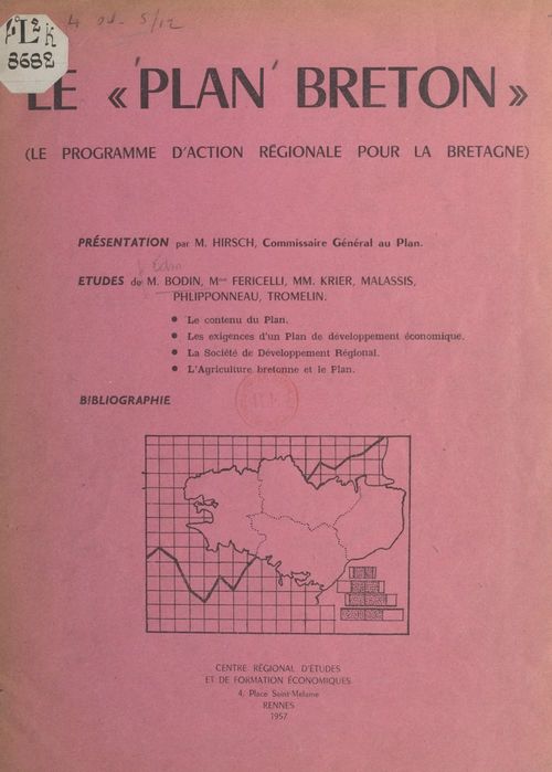 ebook cover of Le plan breton, by Anne-Marie Fericelli, Edmond Bodin, Henri Krier