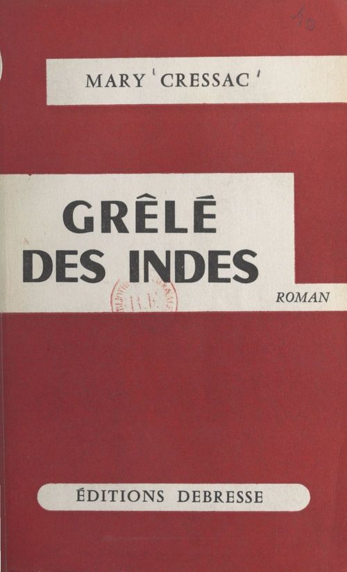 ebook cover of Grêlé des Indes, by Mary Cressac