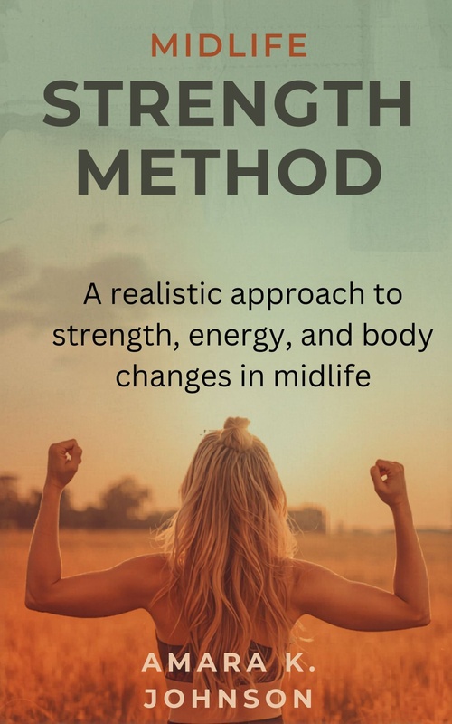 Couverture ebook de MIDLIFE STRENGTH METHOD, de Amara K. Johnson