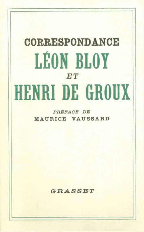Couverture ebook de Correspondance Léon Bloy et Henri de Groux, de Léon Bloy, Henri De Groux