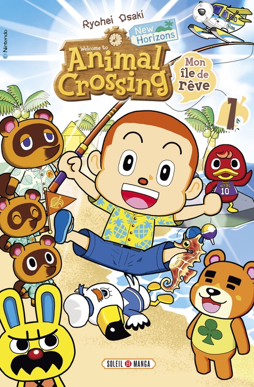 ebook cover of Animal Crossing : New Horizons - Mon île de rêve T01, by Nintendo, Ryohei Osaki