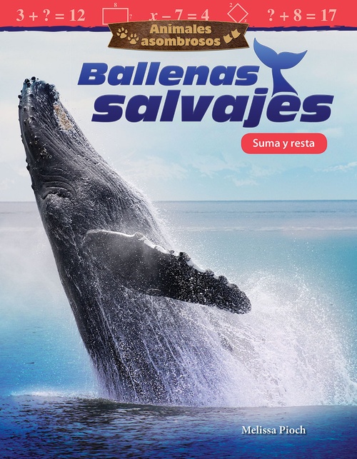 Couverture ebook de Animales asombrosos: Ballenas salvajes, de Melissa Pioch