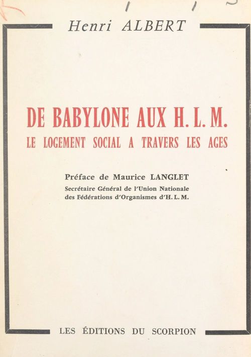 Couverture ebook de De Babylone aux H.L.M., de Henri Albert