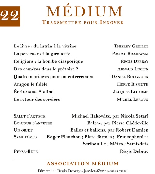 ebook cover of Médium n°22, janvier-mars 2010, by Collectif