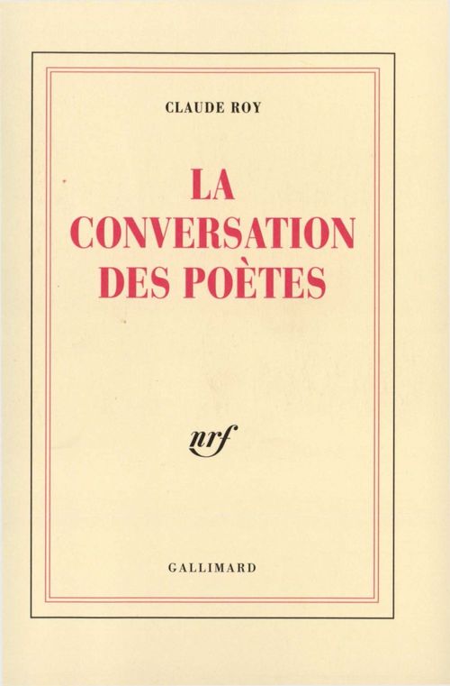 ebook cover of La conversation des poètes, by Claude Roy