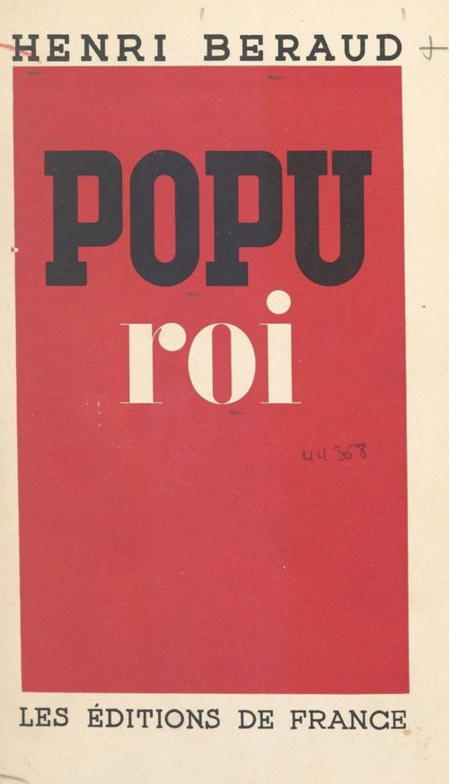 Couverture ebook de Popu-roi, de Henri Beraud