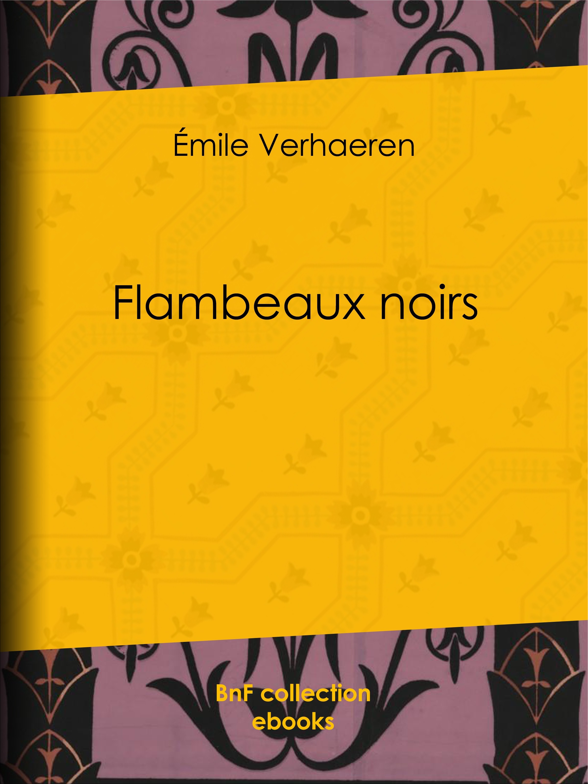 Couverture ebook de Flambeaux noirs, de Odilon Redon, Emile Verhaeren