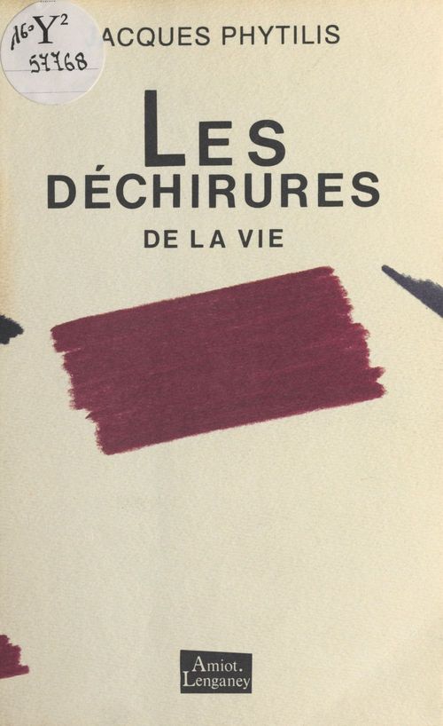 Couverture ebook de Les Déchirures de la vie, de Phytilis