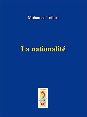ebook cover of La nationalité, by Mohamed Toihiri