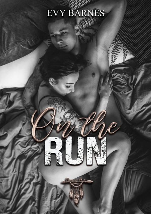 ebook cover of On the run, by Evy Barnes