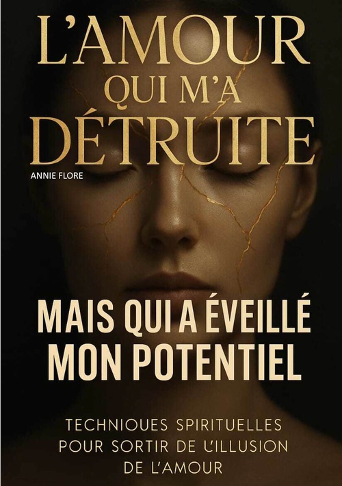 Couverture ebook de L'amour qui m'a détruite mais qui a éveillé mon potentiel, de Annie Flore