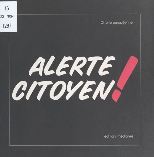 Couverture ebook de Alerte citoyen !, de Collectif