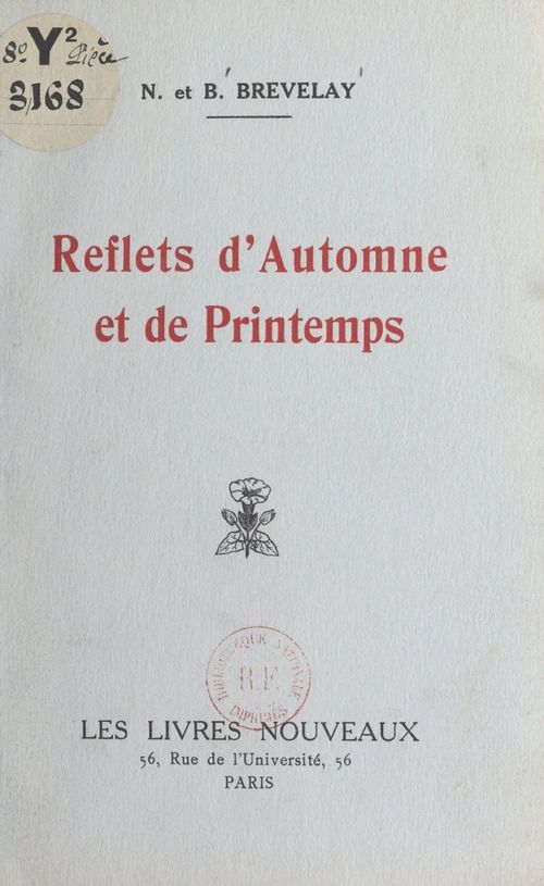ebook cover of Reflets d'automne et de printemps, by B. Brevelay, N. Brevelay