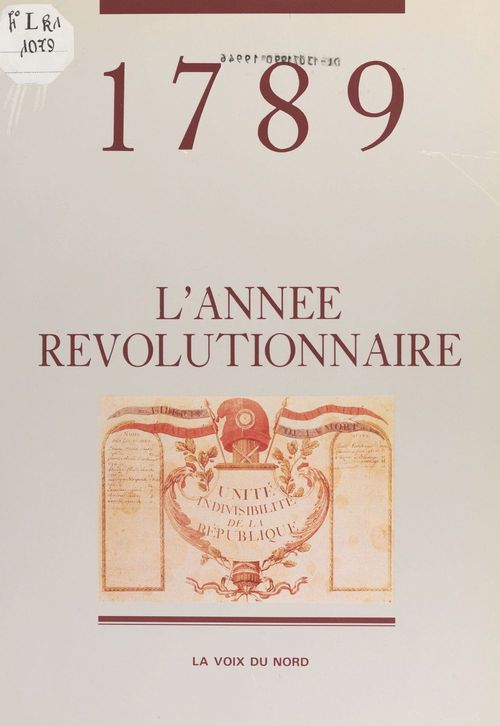 Couverture ebook de 1789, l'année révolutionnaire, de Jean-Paul Visse