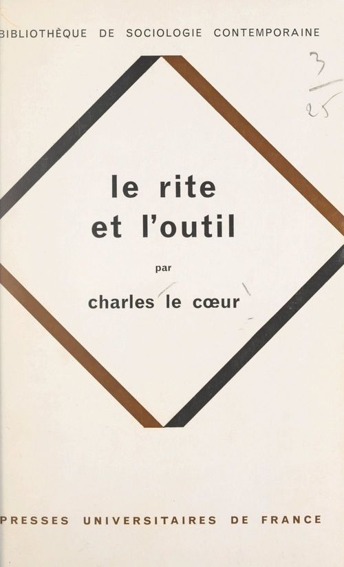 Couverture ebook de Le rite et l'outil, de Charles Le Coeur