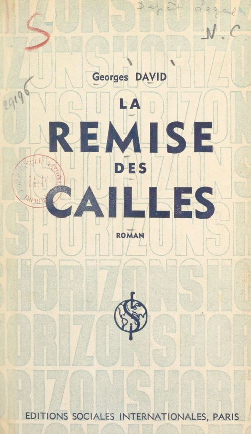 Couverture ebook de La remise des cailles, de Georges David