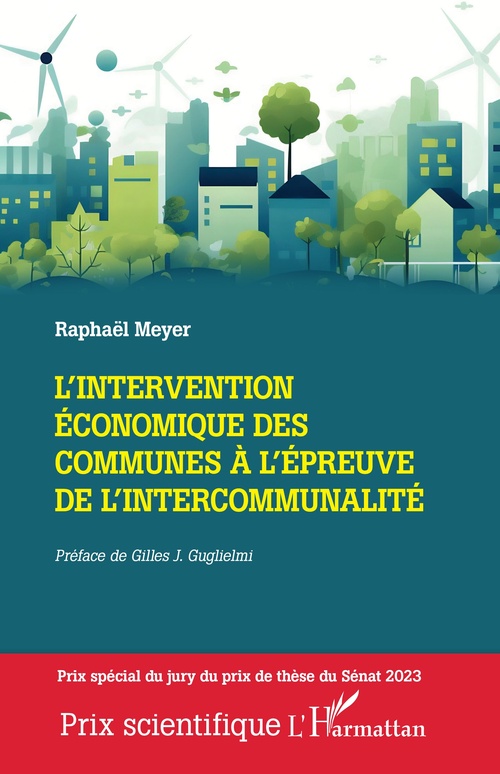 Couverture ebook de L'intervention économique des communes à l'épreuve de l'intercommunalité, de Raphaël Meyer