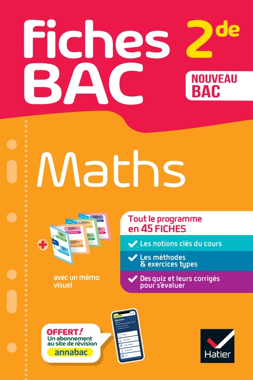 ebook cover of Fiches bac - Maths 2de, by Hervé Kazmierczak, Christophe Roland
