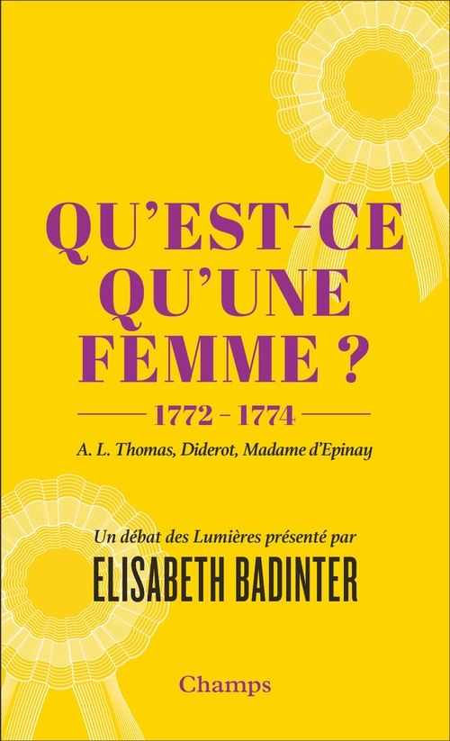 Couverture ebook de Qu'est-ce qu'une femme ?, de Elisabeth Badinter
