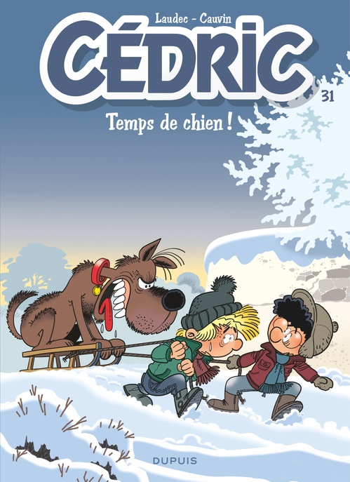 Couverture ebook de Cédric - Tome 31 - Temps de chien !, de Raoul Cauvin, Laudec