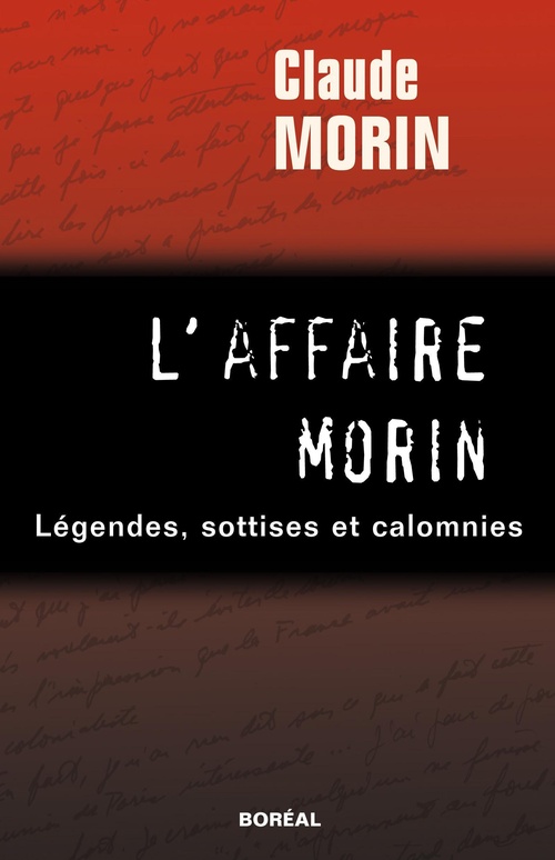 ebook cover of L' affaire Morin, by Claude Morin