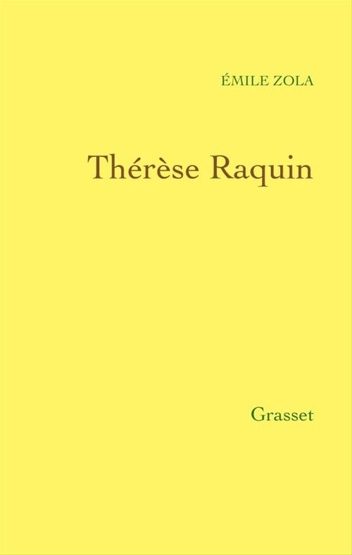 ebook cover of Thérèse Raquin, by Emile Zola