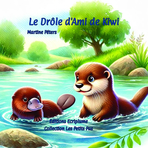 Couverture ebook de Le Drôle d'Ami de Kiwi, de Martine Peters
