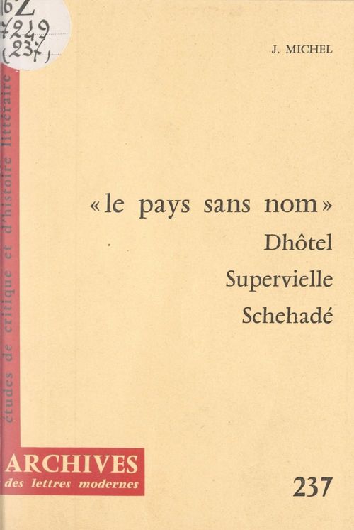 Couverture ebook de Le pays sans nom, de Jacqueline Michel