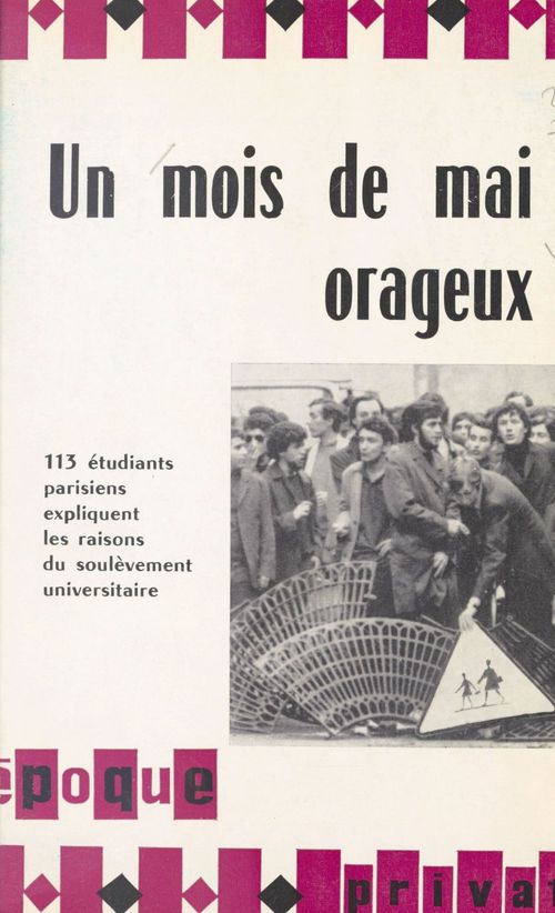 Couverture ebook de Un mois de mai orageux, de Collectif