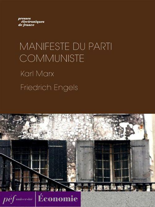 Couverture ebook de Manifeste du Parti Communiste, de Friedrich Engels, Karl Marx