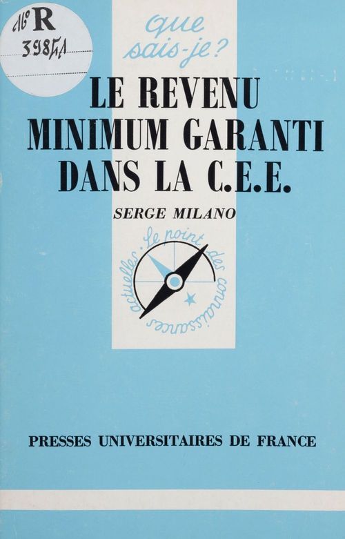 Couverture ebook de Le Revenu minimum garanti dans la C.E.E., de Serge Milano