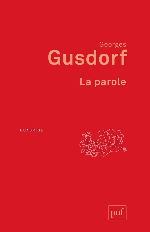 ebook cover of La parole, by Georges Gusdorf