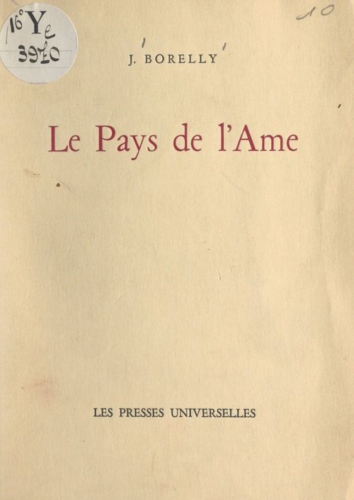 Couverture ebook de Le pays de l'âme, de Juliette Borelly