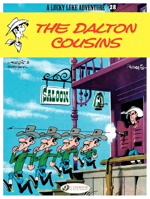 Couverture ebook de Lucky Luke - Volume 28 - The Dalton Cousins, de René Goscinny, Morris