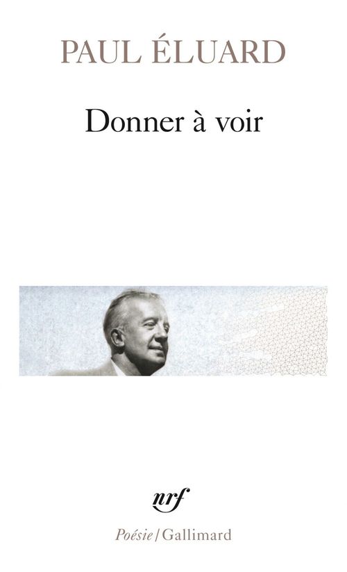 Couverture ebook de Donner à voir, de Paul Eluard