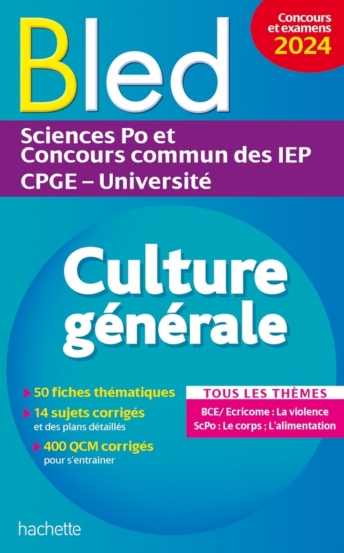 ebook cover of Bled - Culture générale, examens et concours 2024, by Philippe Solal, Vincent Adoumié, Alain Vignal, Vincent Bénézech, Paul Fermon