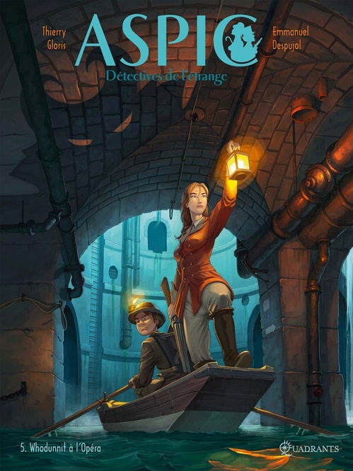 Couverture ebook de Aspic, détectives de l'étrange T05 - Whodunnit à l'Opéra, de Thierry Gloris