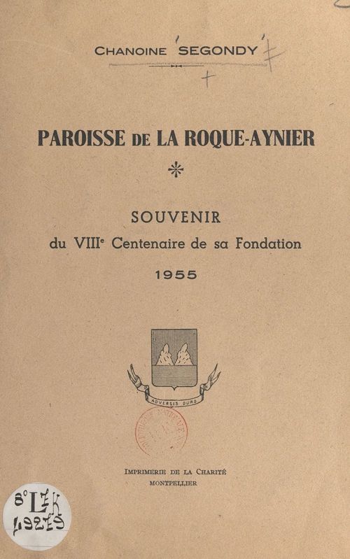ebook cover of Paroisse de La Roque-Aynier, by Jean Segondy