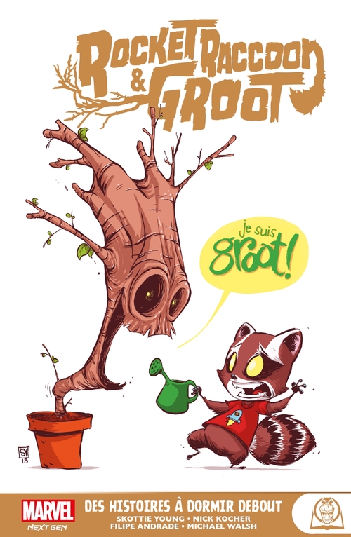 ebook cover of Rocket Raccoon & Groot : Des histoires à dormir debout, by Skottie Young, Nick Kocher