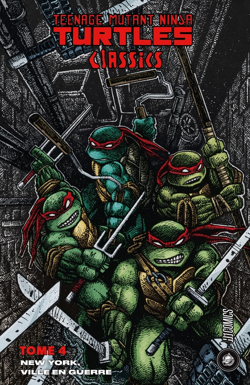ebook cover of Les Tortues Ninja - TMNT Classics, T4 : New York, ville en guerre, by Kevin Eastman, Peter Laird