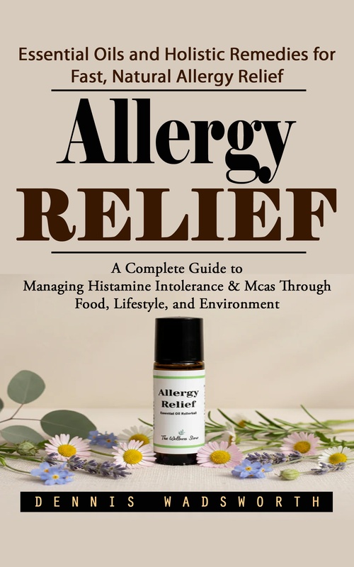 ebook cover of Allergy Relief: Essential Oils and Holistic Remedies for Fast, Natural Allergy Relief (A Complete Guide to Managing Histamine Intolerance & Mcas Through Food, Lifestyle, and Environment), by Dennis Wadsworth