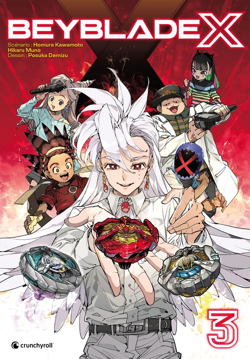 Couverture ebook de Beyblade X T03, de Posuka Demizu